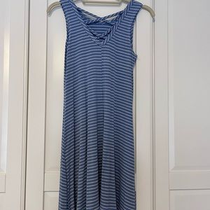 Olivia Rae Blue Striped Dress